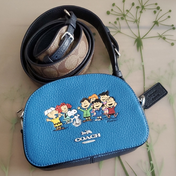Coach Handbags - NWT 2021 Coach x Peanuts Mini Bag & Strap